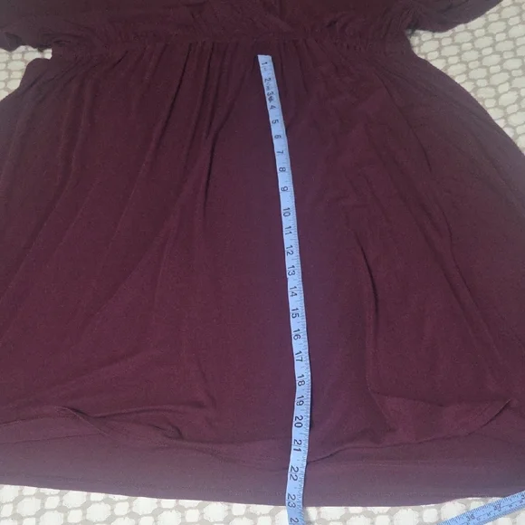 Purple Faux Wrap Dress - Picture 4 of 5